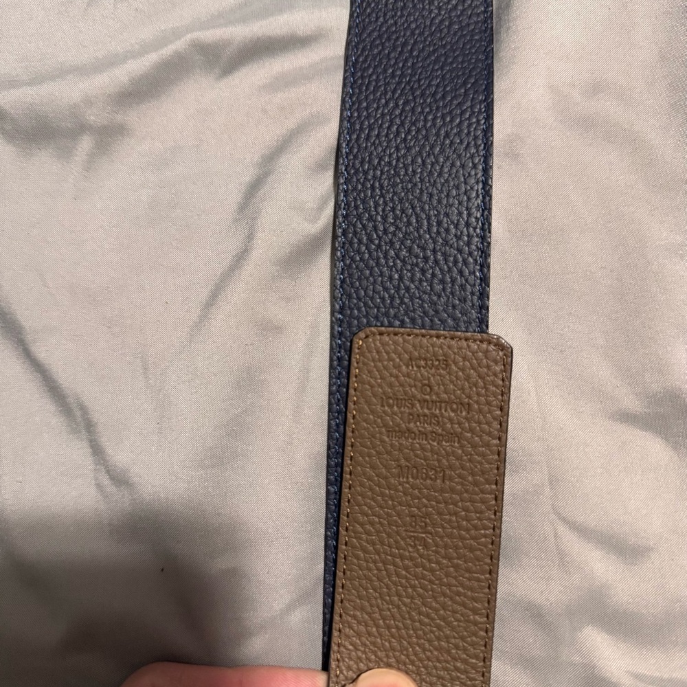 Louis Vuitton Brown and Black Belt with Iconic Buckle - Picture 3 of 5